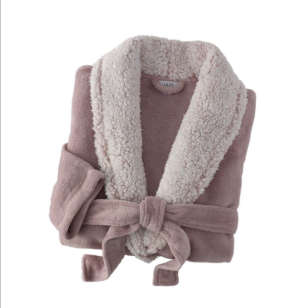 Size S/M plush bath robe, in bag, brand new!